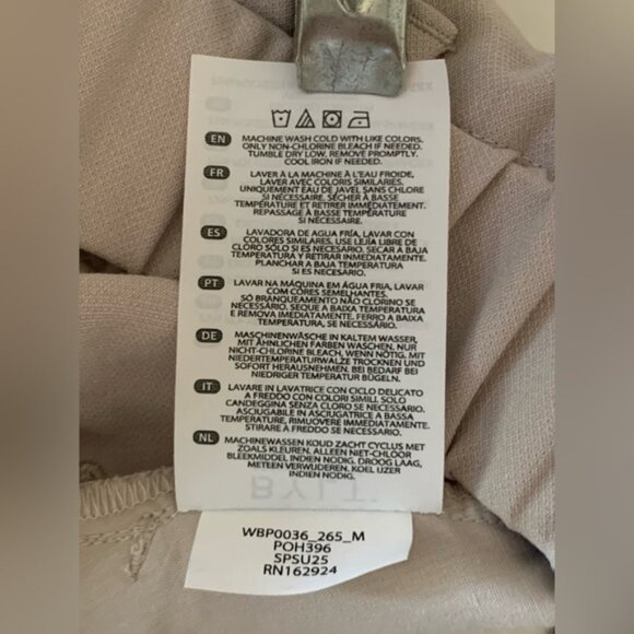 Bylt Midtown Wide Leg Pants Black Tailored High Rise Pleated Knit Women’s Size M - Picture 8 of 16